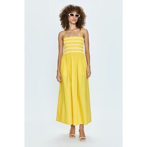 Pistola Bianca Dress Size Medium M Dandelion Spaghetti Strap Midi Smocked Summer